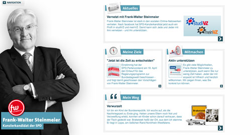 frankwaltersteinmeier.de Screenshot Startseite frankwaltersteinmeier.de Screenshot Startseite